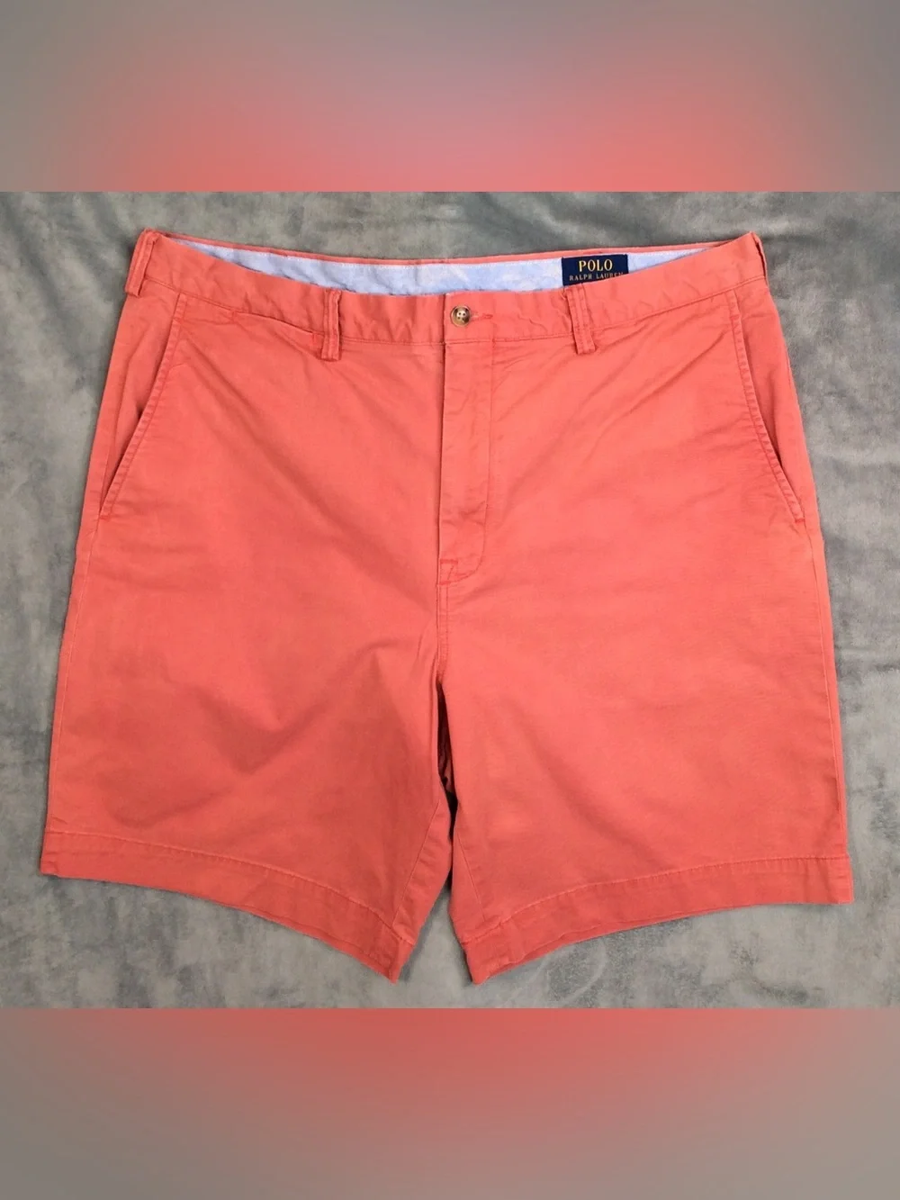 Polo by Ralph Lauren Coral Flat Front Men’s Shorts